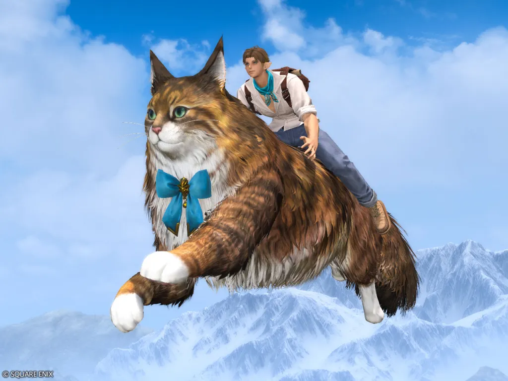 Ride a Giant Cat Mount in FFXIV With Shagcat 