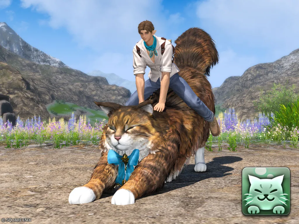 Ride a Giant Cat Mount in FFXIV With Shagcat 
