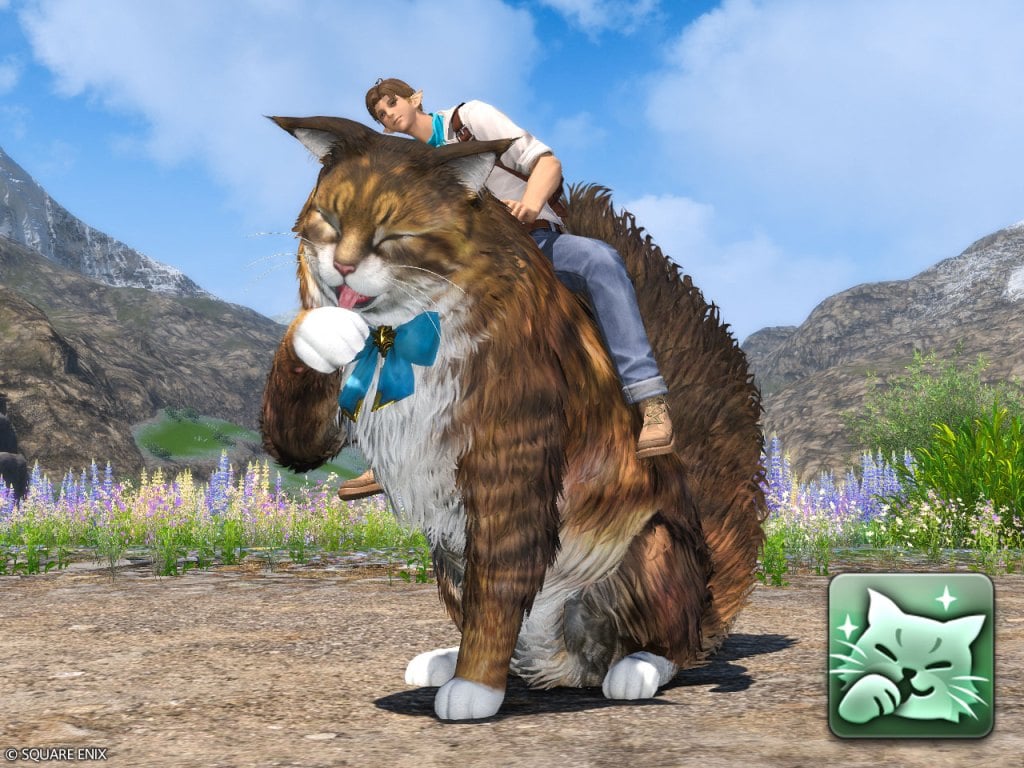 Ride a Giant Cat Mount in FFXIV With Shagcat 