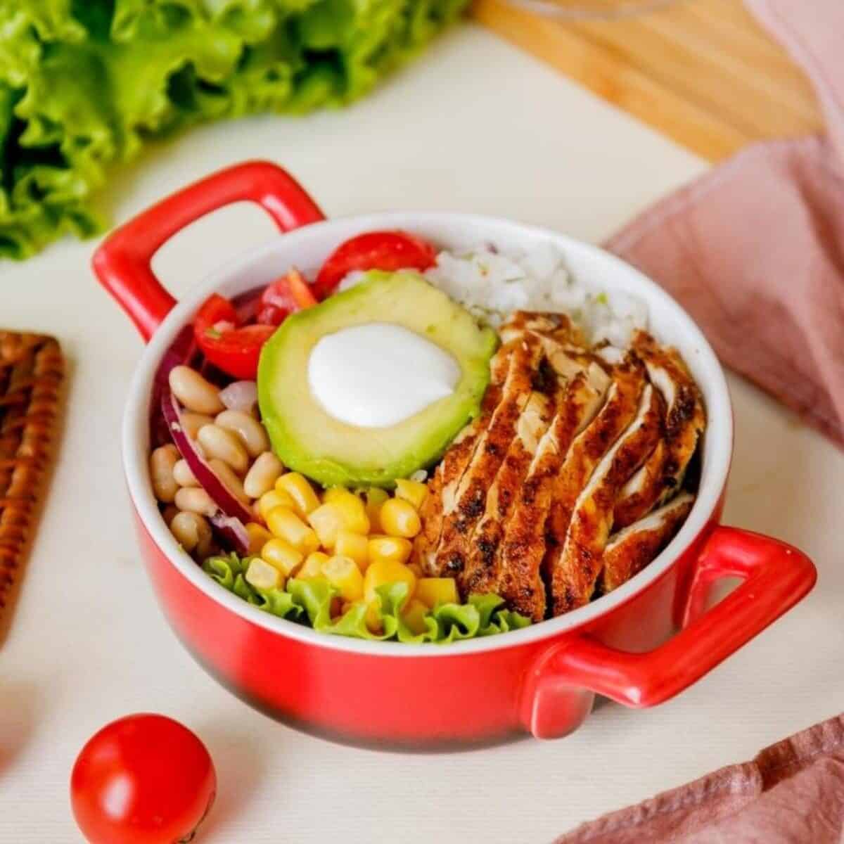 chicken burrito bowl