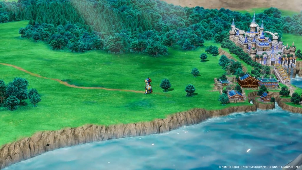 The new Dragon Quest I & II HD-2D Remake trailer and screenshots show the playable Princess of Cannock and scenarios.
