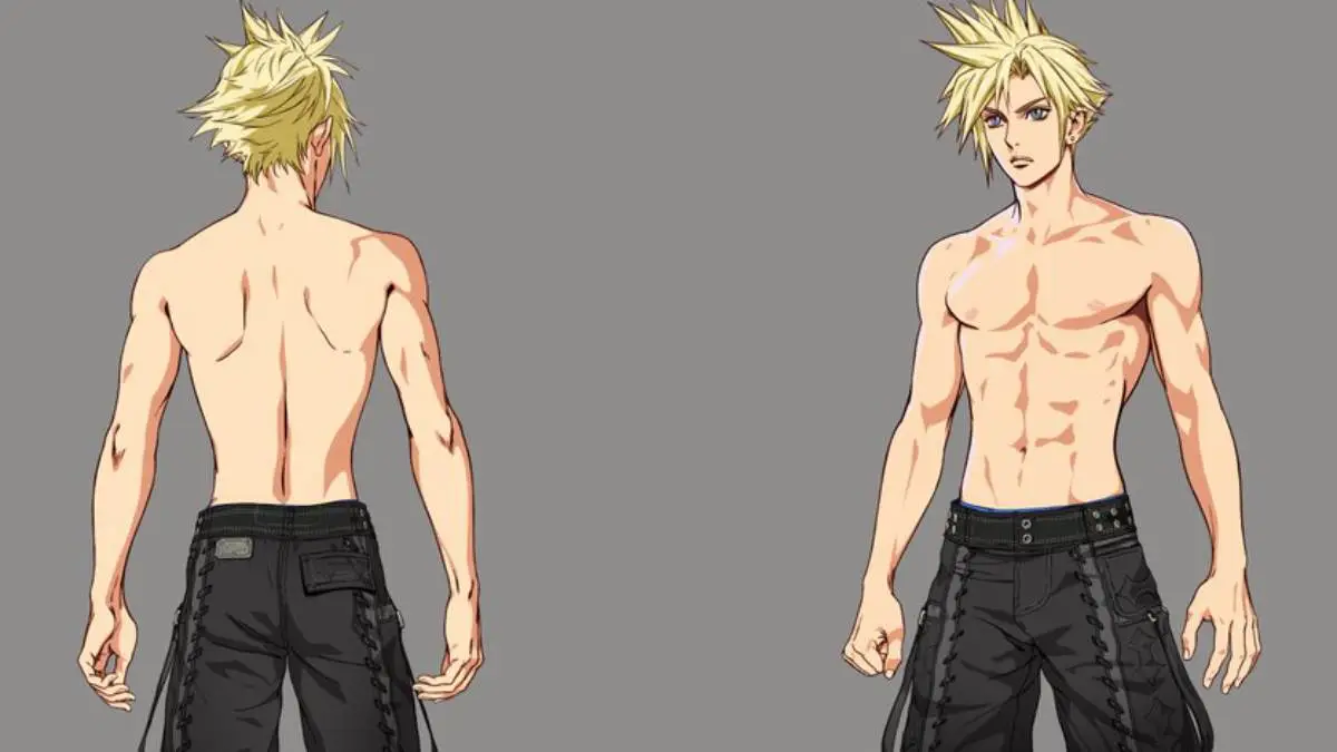 FFVII Rebirth Cloud Wild Surf Swimsuit Designed to Reference Zack