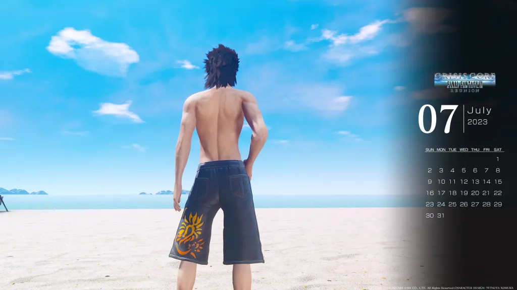 FFVII Rebirth Cloud Wild Surf Swimsuit Designed to Reference Zack 