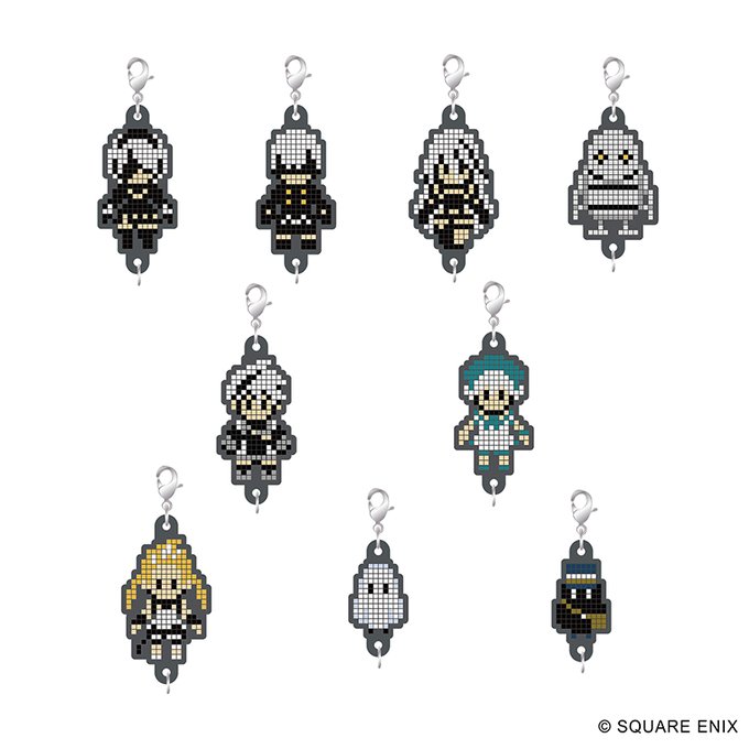 NieR Game Characters Appear as Pixel Art Sprites for Merchandise