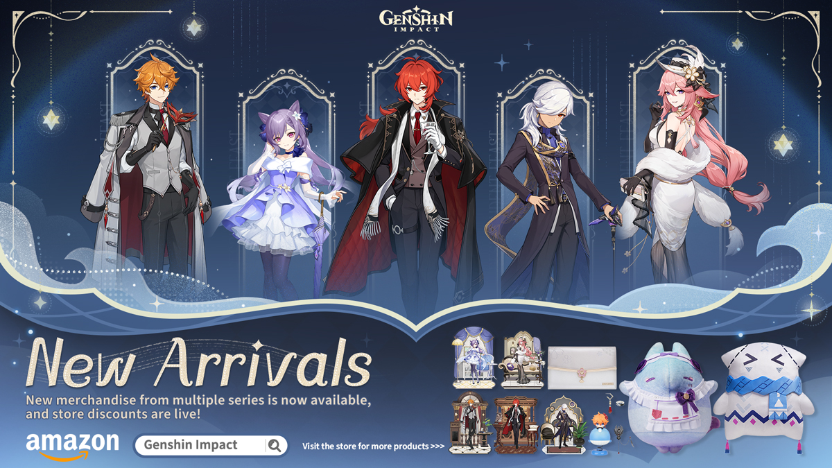 Genshin Impact Amazon Store Gets Resplendent Feast Character Merchandise