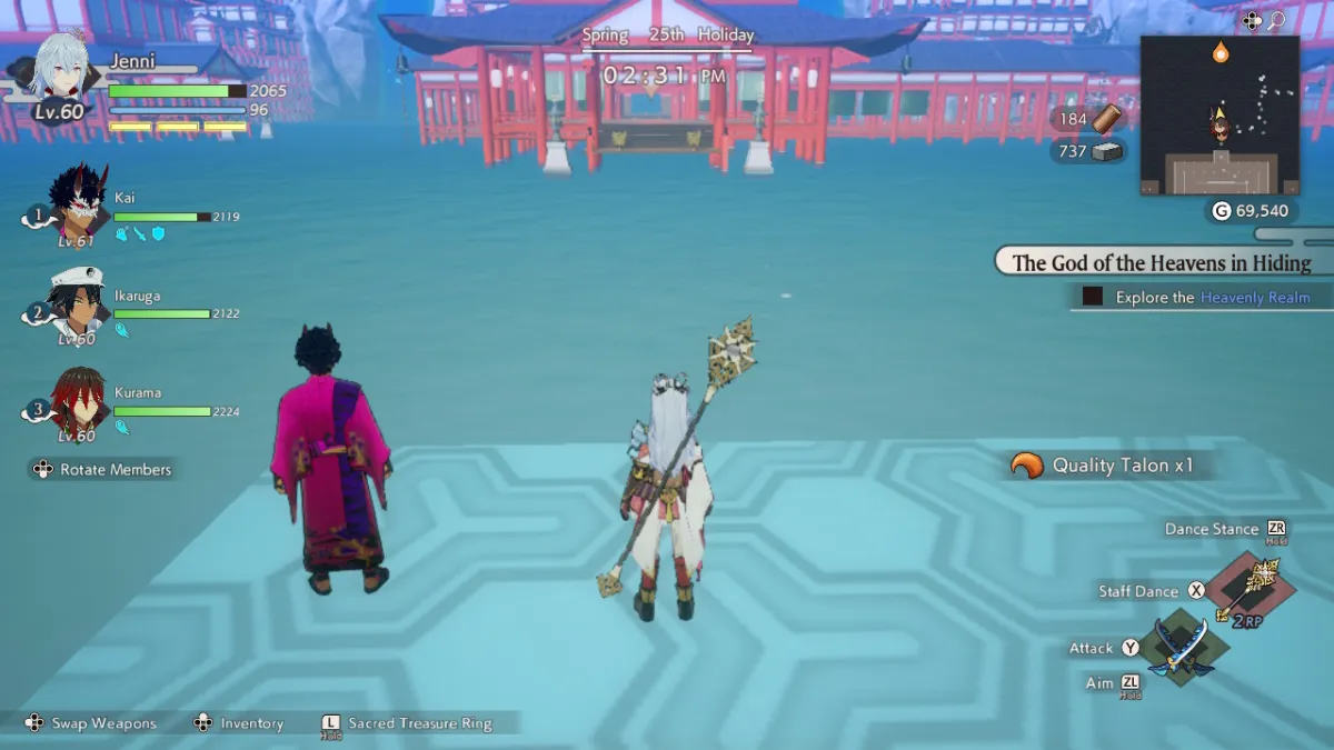 Rune Factory: Guardians of Azuma Heavenly Realm Map