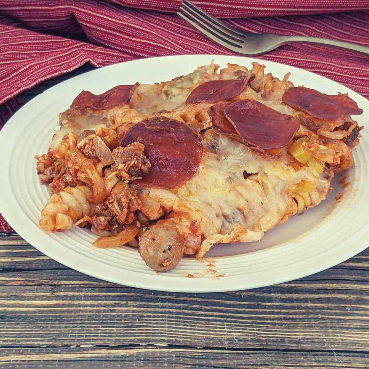 Pizza pasta bake
