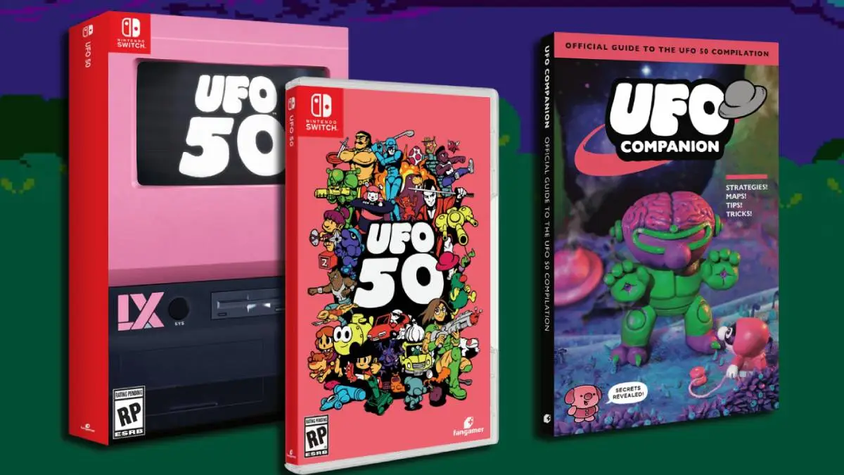 UFO 50 Switch Physical Deluxe Edition Includes a Guide