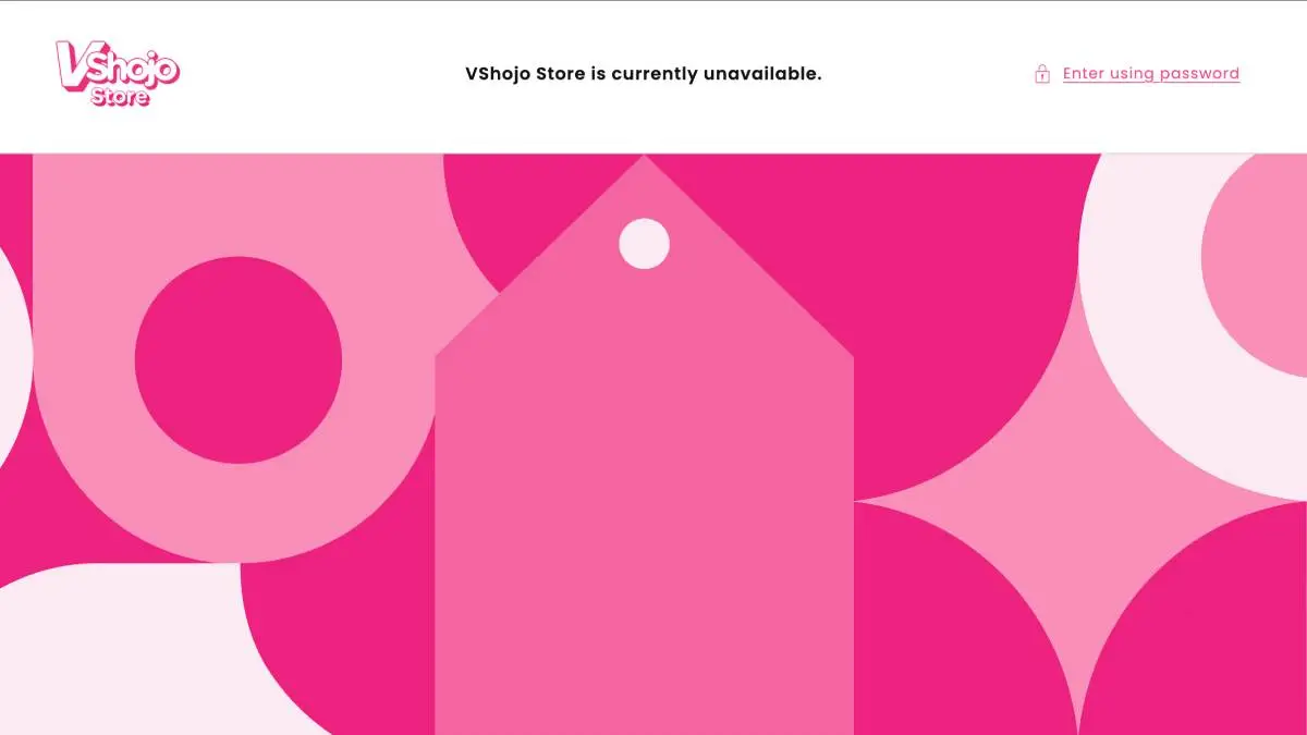 VShojo Store Now Inaccessible